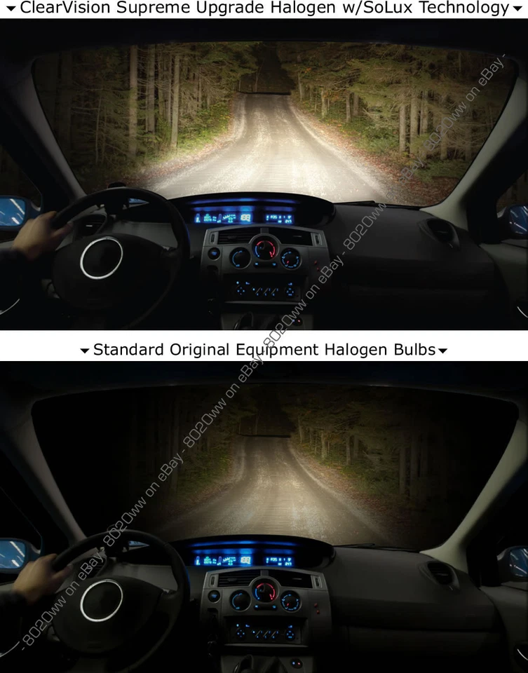 2-Pack Upgrade Headlight Bulbs High Beam 80% Brighter 50% Whiter 9005XS CVSU2 - Image 2 of 3