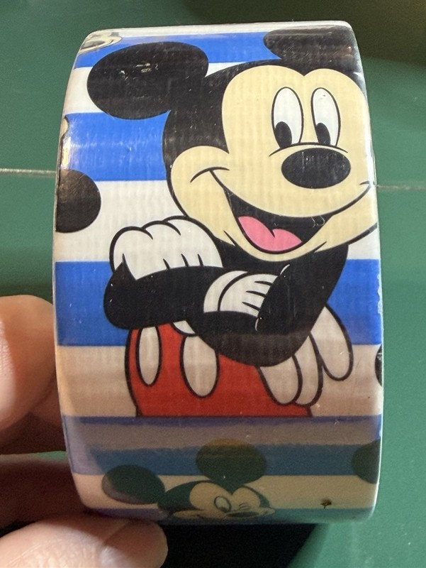 Mickey Mouse Blue Duct Tape Roll 1.88 X10yd New In Package