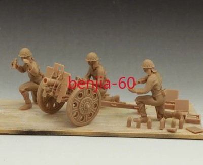 1/35/72 Resin Figures Japanese Artillery Crew 3 soldiers unpainted unassembled