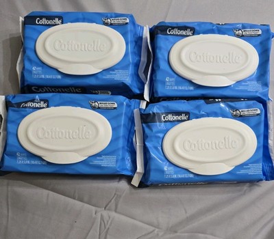 4- Packs Cottonelle Fresh Feel Flushable Wet Wipes, 42 Wipes Per Pack