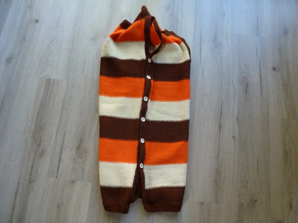 Винтажный вязаный жилет платье женщин свитер туника хиппи богемное пляж Western 60-70-х - Изображение 3 из 4