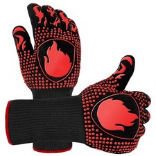 BBQ Gloves, Oven Mitts Grilling Gloves  1472℉ Extreme Heat Resistant Oven Glo...