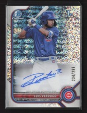 Luis Verdugo 2022 Bowman #CPA-LV Chrome Prospects Speckle Refractors /299 TYJ