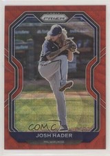 2021 Panini Prizm Tier II Red Wave Prizm 97/99 Josh Hader #162 0o6v