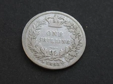 1853 Silver Victoria Shilling Nice Collectable Condition 1/-