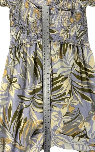 Patrons of Peace Romper S Smocked Tropical Boho Resort Pockets Rayon Flowy Beach - Picture 13 of 18