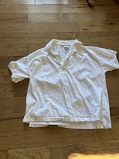 Vintage 80s Reebok White Tennis Polo Shirt