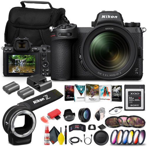 Nikon Z 7II Mirrorless Digital Camera 45.7MP with 24-70mm Lens + More Bundle