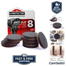 Non Slip Furniture Pads - 8 PCS 1 1/2 - Furniture Grippers - Self-Adhesive ...