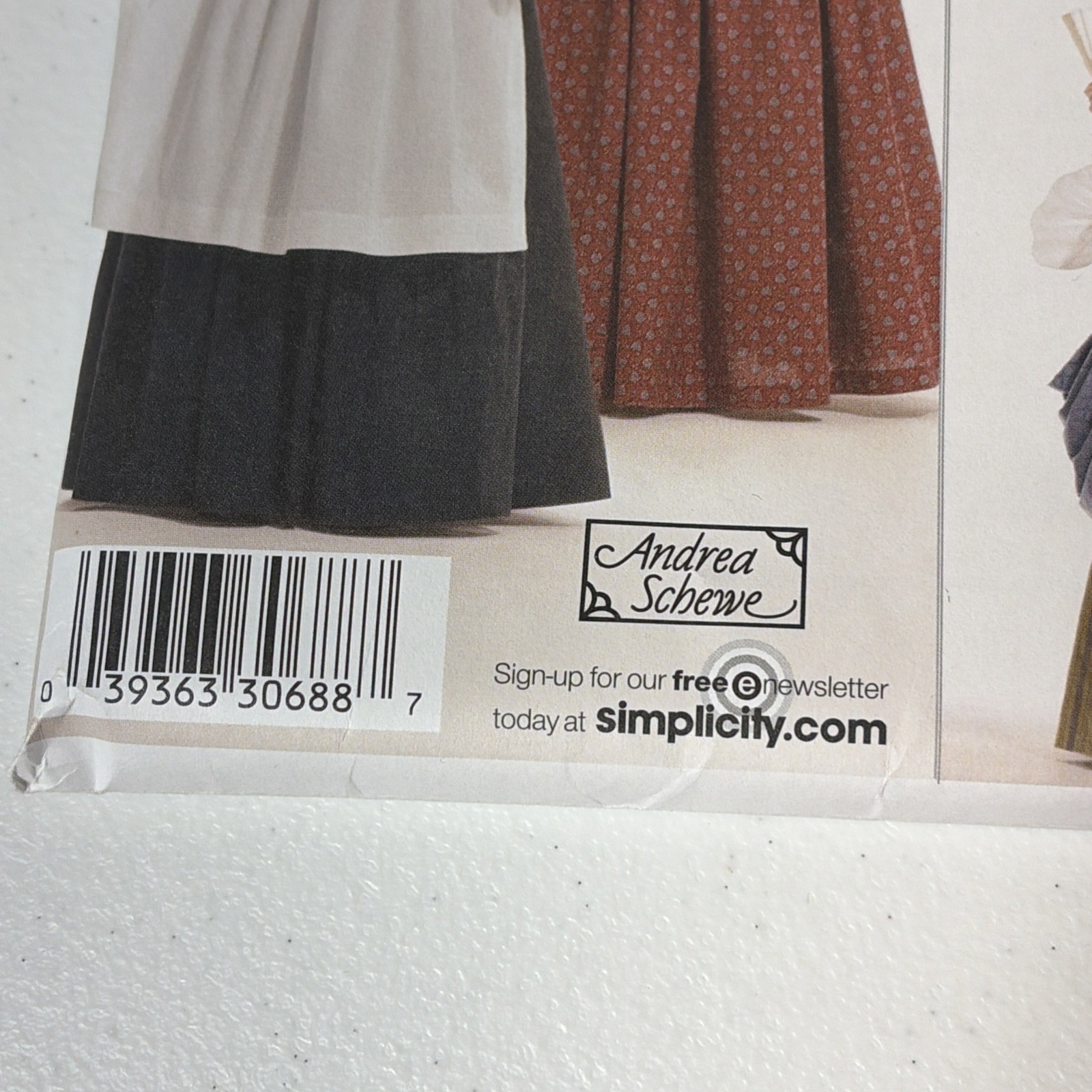 Simplicity 3723 Historical Costume Pattern Pilgrim Pioneer Colonial ...