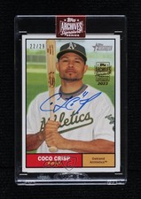 2023 Topps Archives Signature Series 22/29 Coco Crisp #10TH-277 Buyback Auto ux1