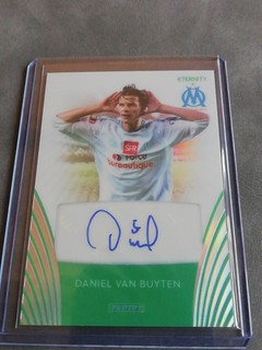 25 26 panini Eternity Olympiens Van Buyten /50 Green Auto SIGNATURE Marseille OM
