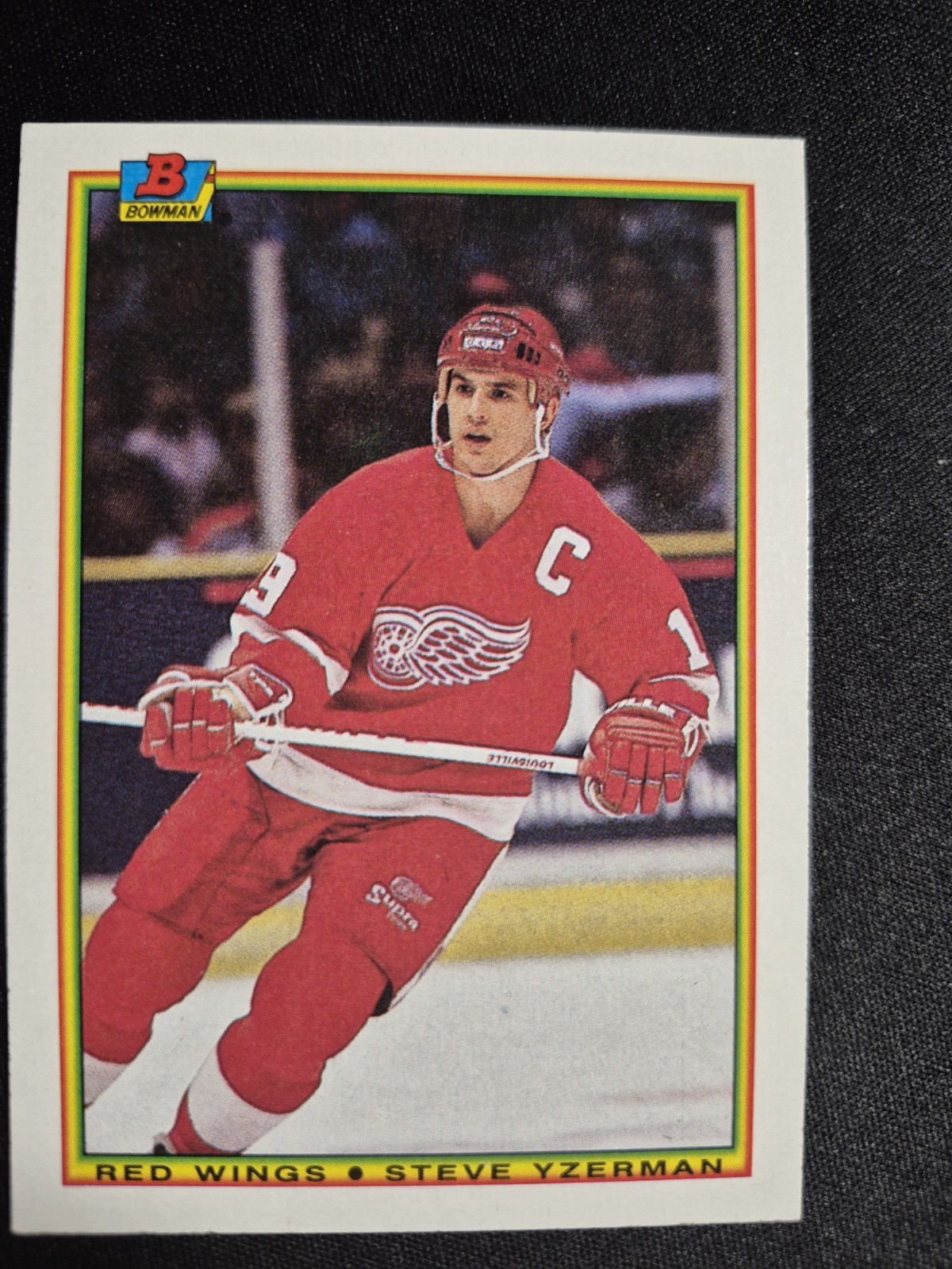 1990-91 Steve Yzerman Bowman - Detroit Red Wings