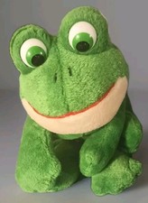 Ty beanie baby Russ Berrie Frizby the green frog vintage plush