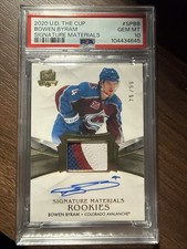 2020-21 UD THE CUP BOWEN BYRAM Rookie Signature Materials Auto /99 Psa 10 Pop 2