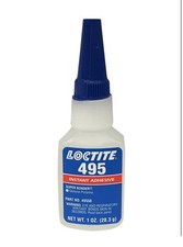 10 x Henkel Loctite 495 Instant Adhesives Super Glue 1oz btls