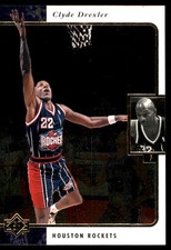 Clyde Drexler 1995-96 SP #50 Houston Rockets NBA READ FREE SHIPPING AutographDen