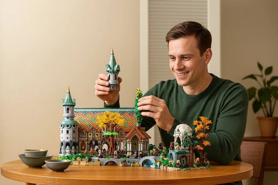 Lord of Rings Rivendell Castle Building Blocks Generic Set 6167 pcs  NO BOX - Image 2 of 4