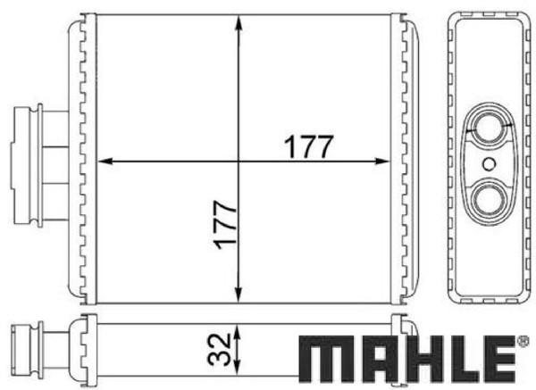 Mahle AH75000S WäRmetauscher FüR Innenraumheizung HeizungsküHler-image