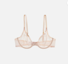 NWT Cuup Bra The Plunge Mesh Sand Sz 36C