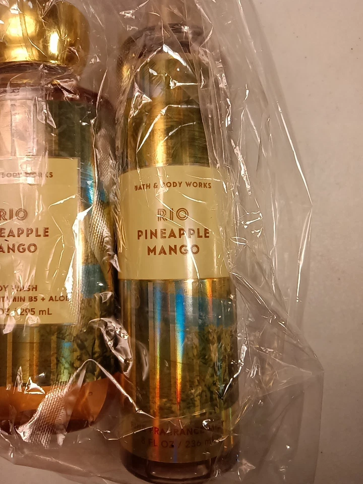 Bath & Body Works Rio Pineapple Mango Bundle 10 Oz Body Wash, 8 Oz Body Mist - Image 3 of 4