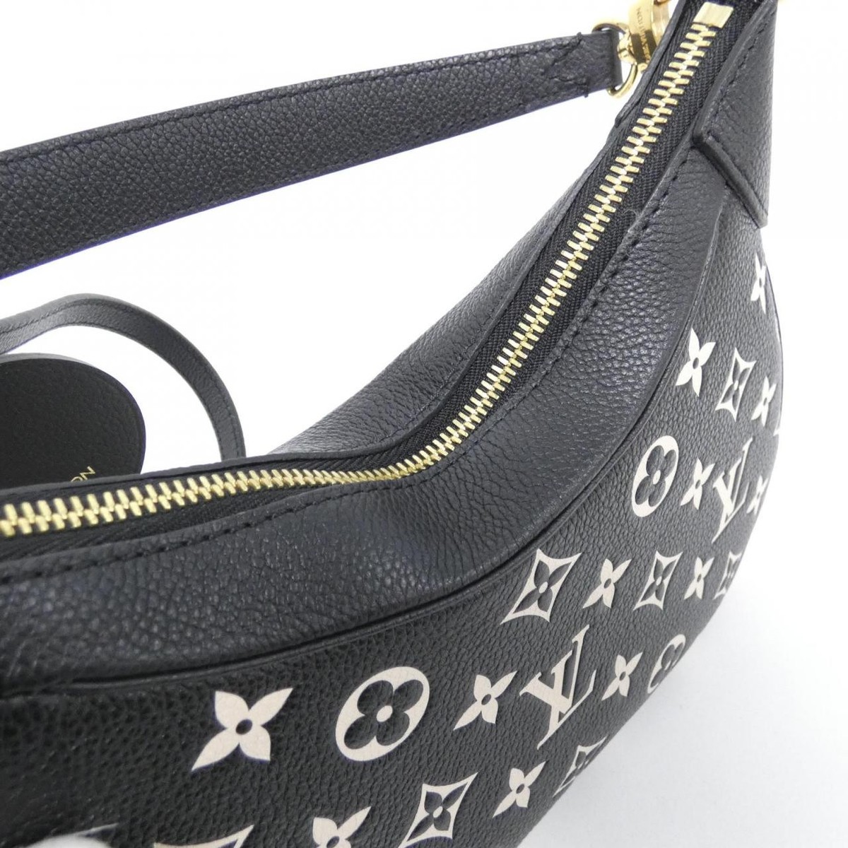 Louis Vuitton Bagatelle Hobo Bag BB Black Monogram Embossed