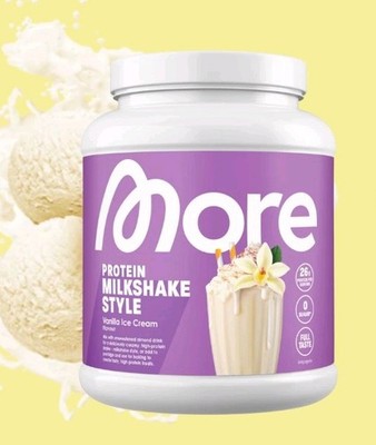 MORE PROTEIN MILKSHAKE STYLE VANILLA ICE CREAM NEU & UNGEÖFFNET