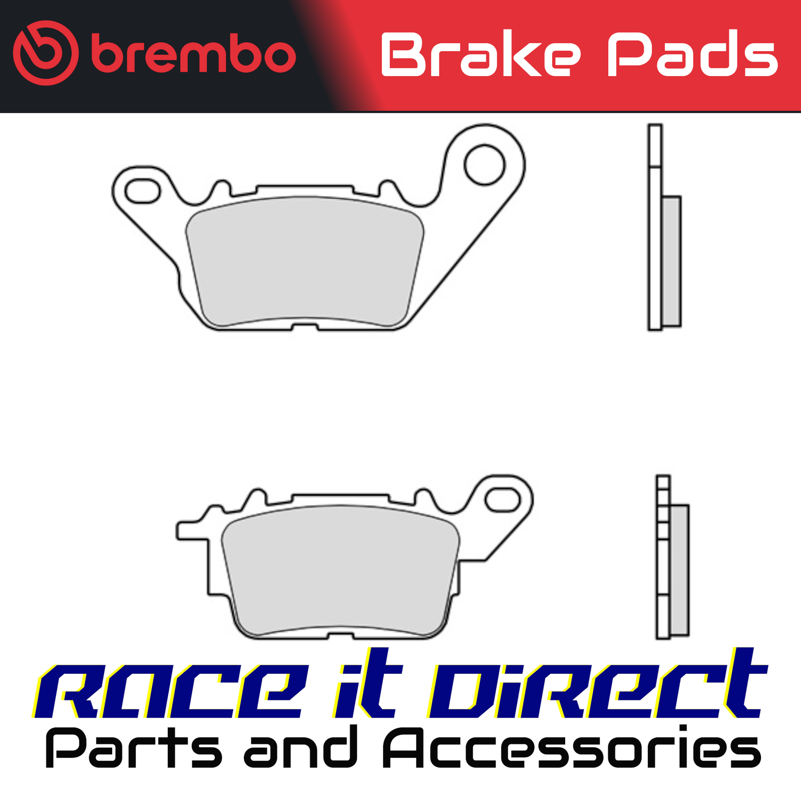 Brake Pads for YAMAHA LTS 125 D'ELIGHT 2017-2023 Front Brembo