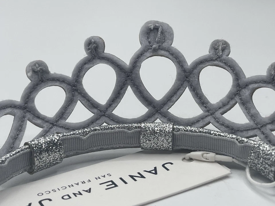 Tiara Janie And Jack Niñas Plata Rosa Princesa Foto 4 de 4