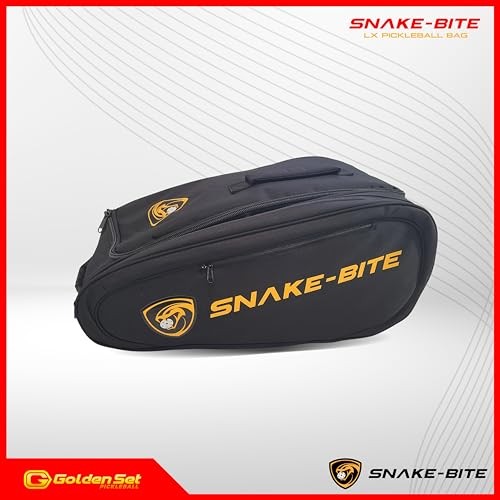 Snake-Bite Pickleball Backpack Bag with Insulated Paddle Pocket, Large 