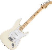 Fender Standard Stratocaster E-Gitarre Olympic White Ahorn Griffbrett Pappel