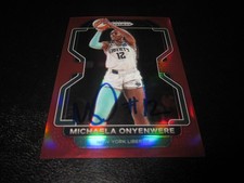 MICHAELA ONYENWERE SIGNED AUTO 2022 PANINI PRIZM RED WNBA CARD # 140 SP 173/199