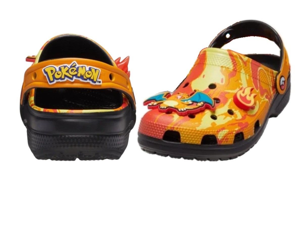 Pokémon x Crocs Charizard Classic Clog Men\'s Size 9 Fire Orange NEW IN BOX Pokémon x Crocs Charizard Classic Clog Fire Orange Men8  main image 4