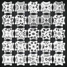 25 Sets Face Paint Stencils, Makeup Body Painting 265 Pcs Flowers...