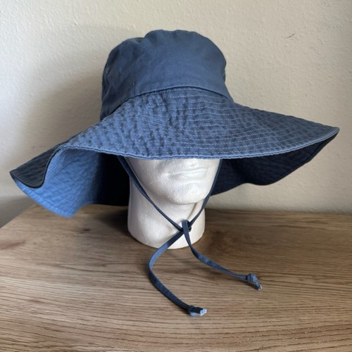 NWT Hurley Blue Villa Del Sol Wide Brim Hat OSFM - Picture 1 of 14