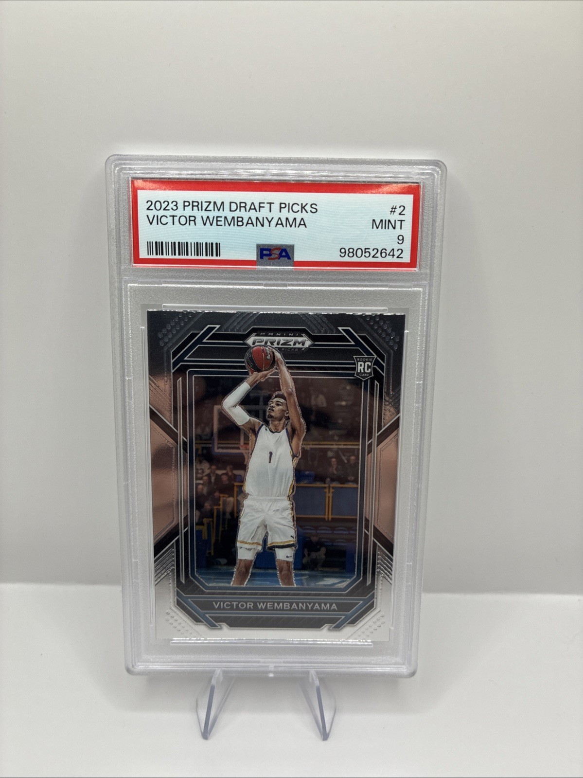2023 Panini Prizm Draft Picks #2 Victor Wembanyama RC Rookie PSA 9
