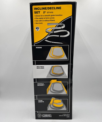 Woodland Scenics SubTerrain ST1410 Track Incline/Decline Set 2% Grade 8 Pc New