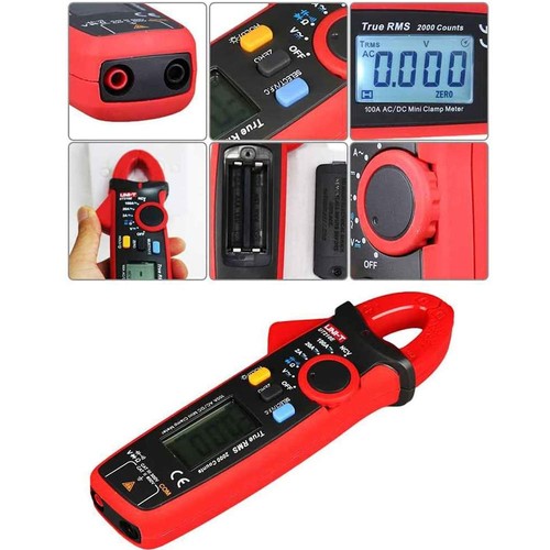 UNI-T UT210E Clamp Meter Digital Multimeter Handheld RMS AC/DC Mini Resistance - Picture 2 of 6