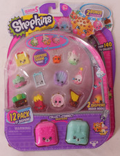 NEW  SEALED: 12-pack Shopkins Season 5, 2 Bonus - Petkins Backpack w Charm  3 