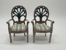 Dollhouse Miniature Hand Painted Pair of Fren...