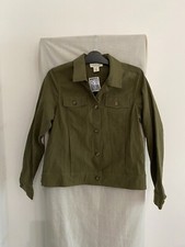Rachel Zoe Khaki Denim Jacket Size Uk S