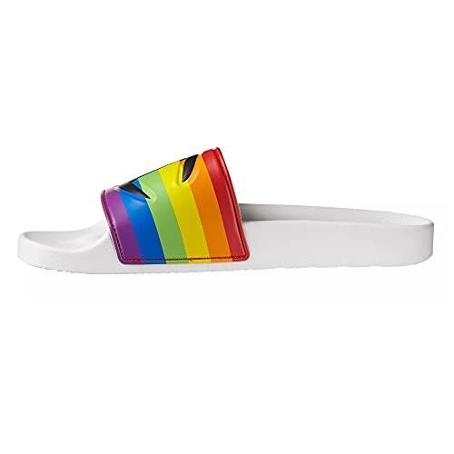 Champion Herren IPO Pride Pantolette Sandale Größe 11 weiß LBGTQ + Community Support NEU - Bild 4 von 4