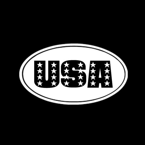 USA Vereinigte Staaten von Amerika OVAL Vinyl Aufkleber Sticker - KOSTENLOSER USA-VERSAND - Bild 7 von 8