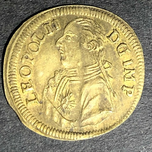 19mm Leopol II Zähler / Medaille / Jeton - Attrib. Elsig Lauer - Bild 2 von 5