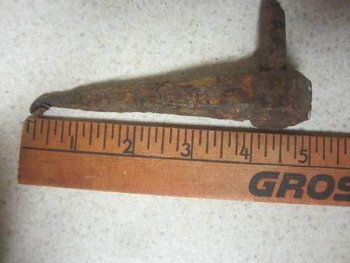 Lot of 5 Antique Rusty Iron Barn Gate Door Hinge Pin Hardware - Picture 5 of 11