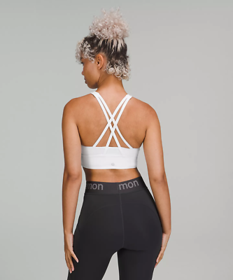New Lululemon Energy High Neck Longline Bra Ed Curtis Med