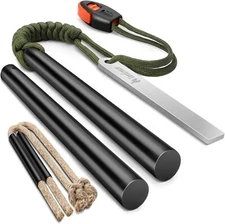 with 5-inch flint and steel, two 12-inch wax-dipped primers, 50-inch 7-core