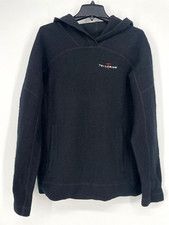 Ibex Womens L Boiled Wool Sweater Pullover Kangaroo Pocket Hooded Telluride Tall