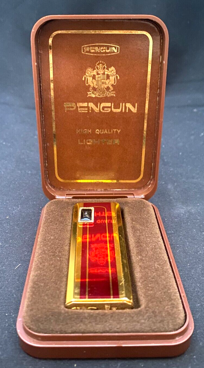 BEAUTIFUL VTG JAPANESE PENGUIN FRIEDE II LIGHTER w/ORIGINAL BEAUTIFUL VTG JAPANESE PENGUIN FRIEDE II LIGHTER w/ORIGINAL
