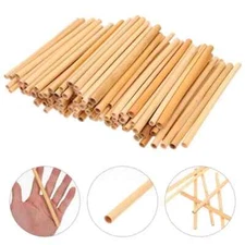 100Pcs Natural Reed Bee Tubes Bee House Tubes Empty Tube Honeycomb Bee Tube